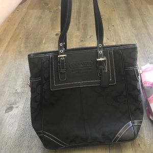 Black coach purse